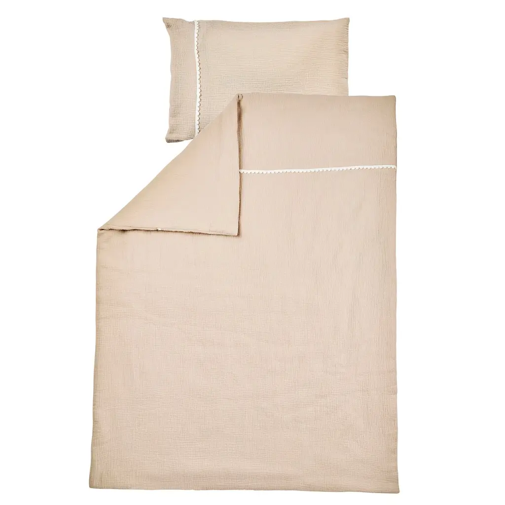 NATTOU FanFan Housse de couette bébé 140x100 cm – Taie 60x40 cm – Coton tétra
