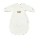 Gigoteuse bébé 60 cm – Gigoteuse en velours blanc avec manches et moufles – TOG 2,5