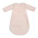 NATTOU Gigoteuse bébé 70 cm – Gigoteuse en velours rose avec manches amovibles – TOG 2,5