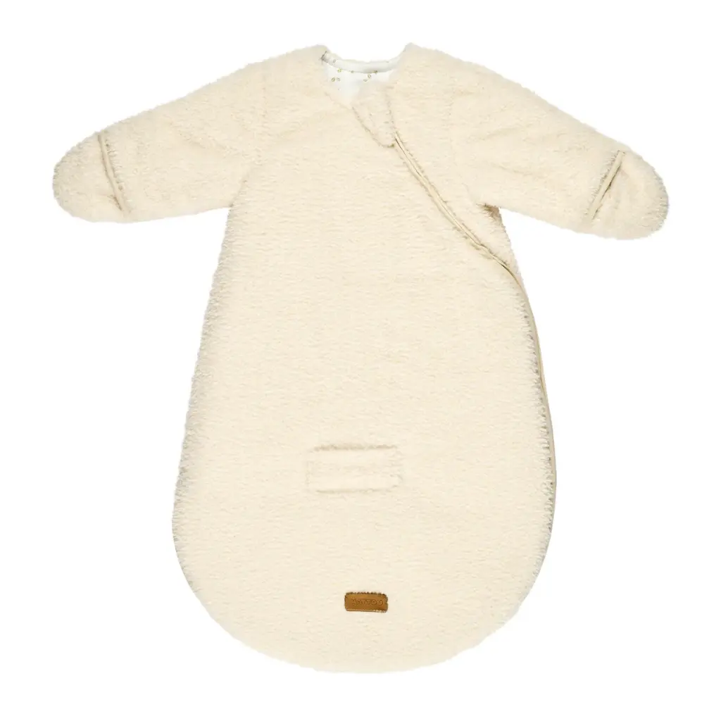 Gigoteuse Teddy écru 60 cm – Avec manches et moufles – TOG 2,5 –