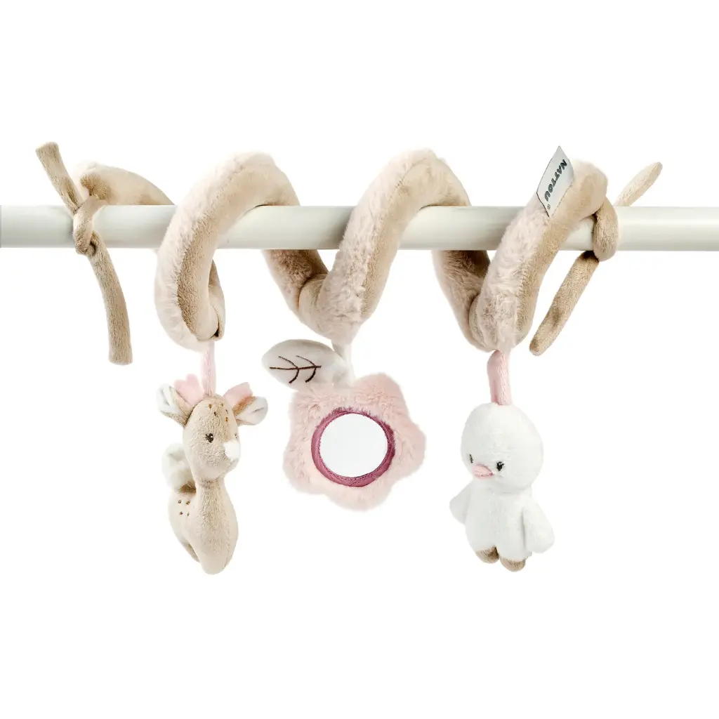 NATTOU FanFan Spirale d’Activités Bébé - 28 cm - Pour la Maison ou en Voyage