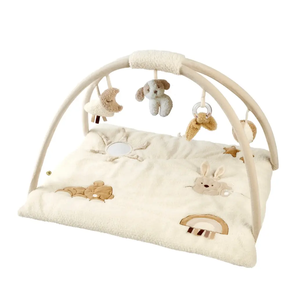 NATTOU Tapis de jeu bébé avec arches carré – 70 x 80 cm –