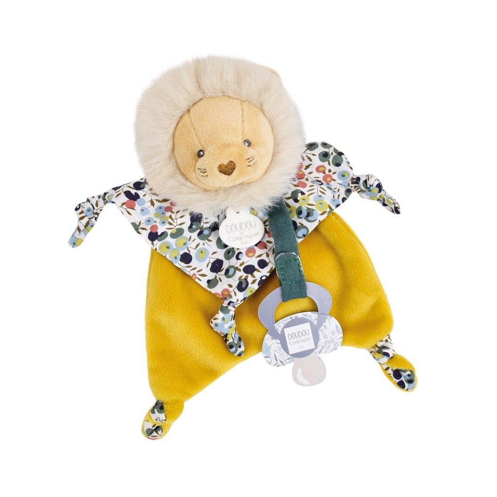 Doudou attache sucette Lion - 20 cm