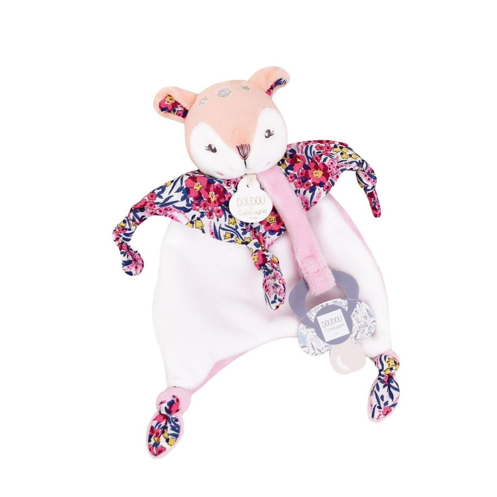 DOUDOU&COMPAGNIE Doudou attache sucette Faon - BOH'AIME - 20 cm