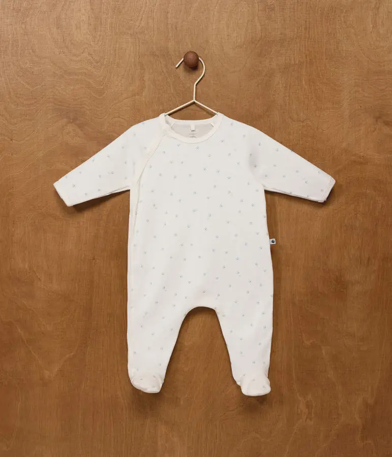 PETIT BATEAU Pyjama bébé en coton imprimé empreinte (1 mois)
