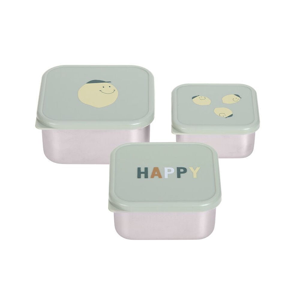 LASSIG Boîtes à goûter enfants (Lot de 3)