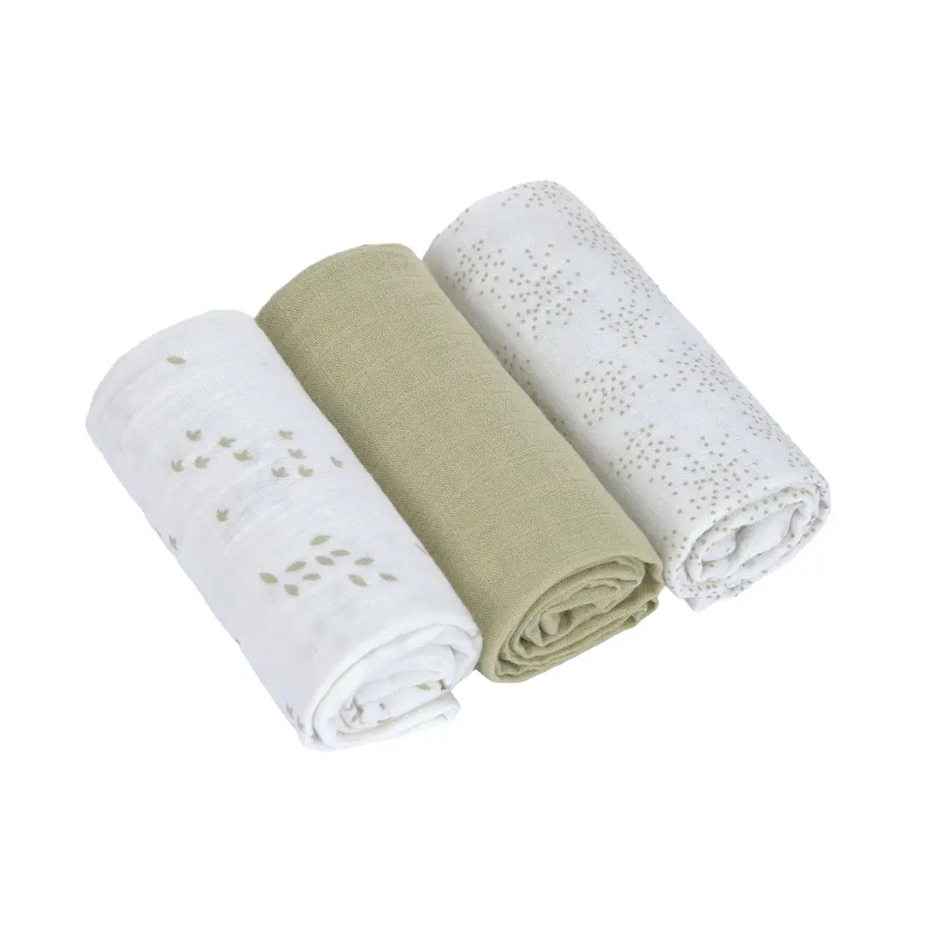 LASSIG Langes tétra bio coton (3 pcs) 60 x 60 cm