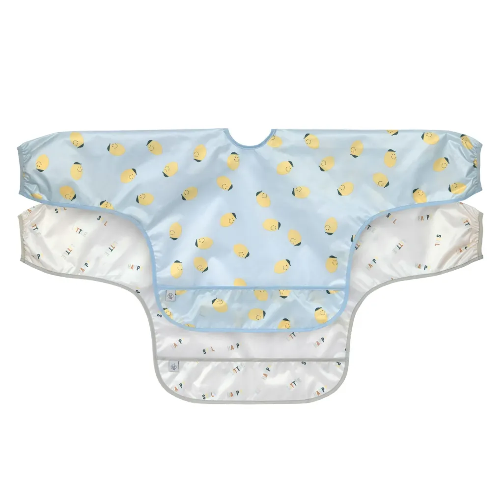 LASSIG Bavoirs manches longues avec poche (2pcs)