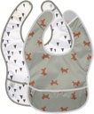 LASSIG Lot de 2 bavoirs avec poche