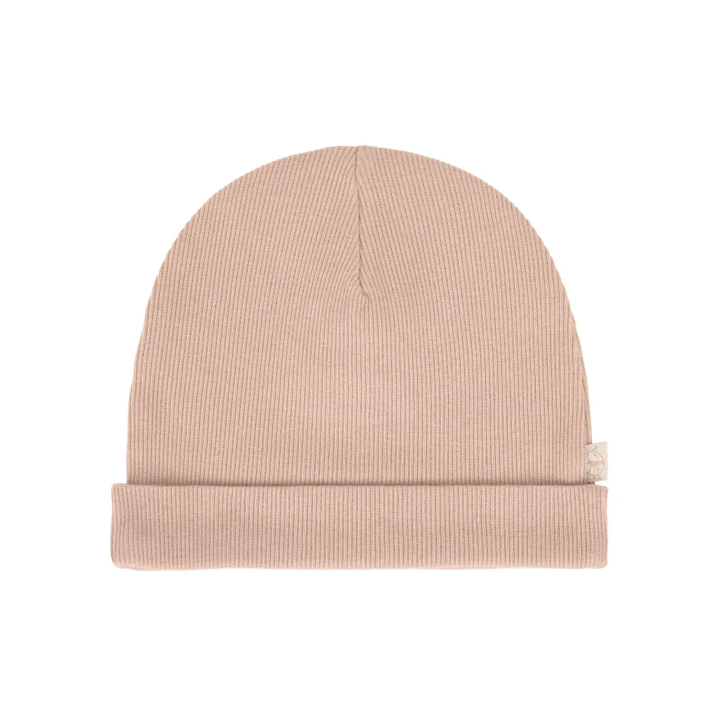 LASSIG Bonnet Bébé GOTS rose (1 à 2 mois)