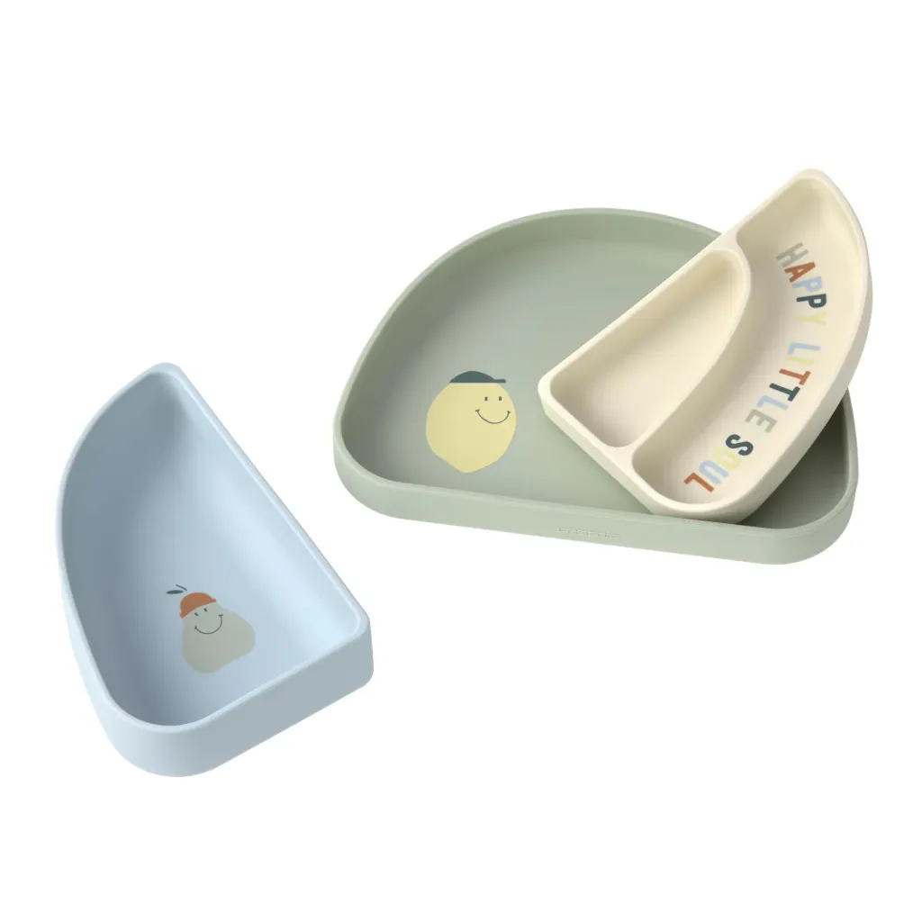 LASSIG Set de vaisselle silicone (3pcs)