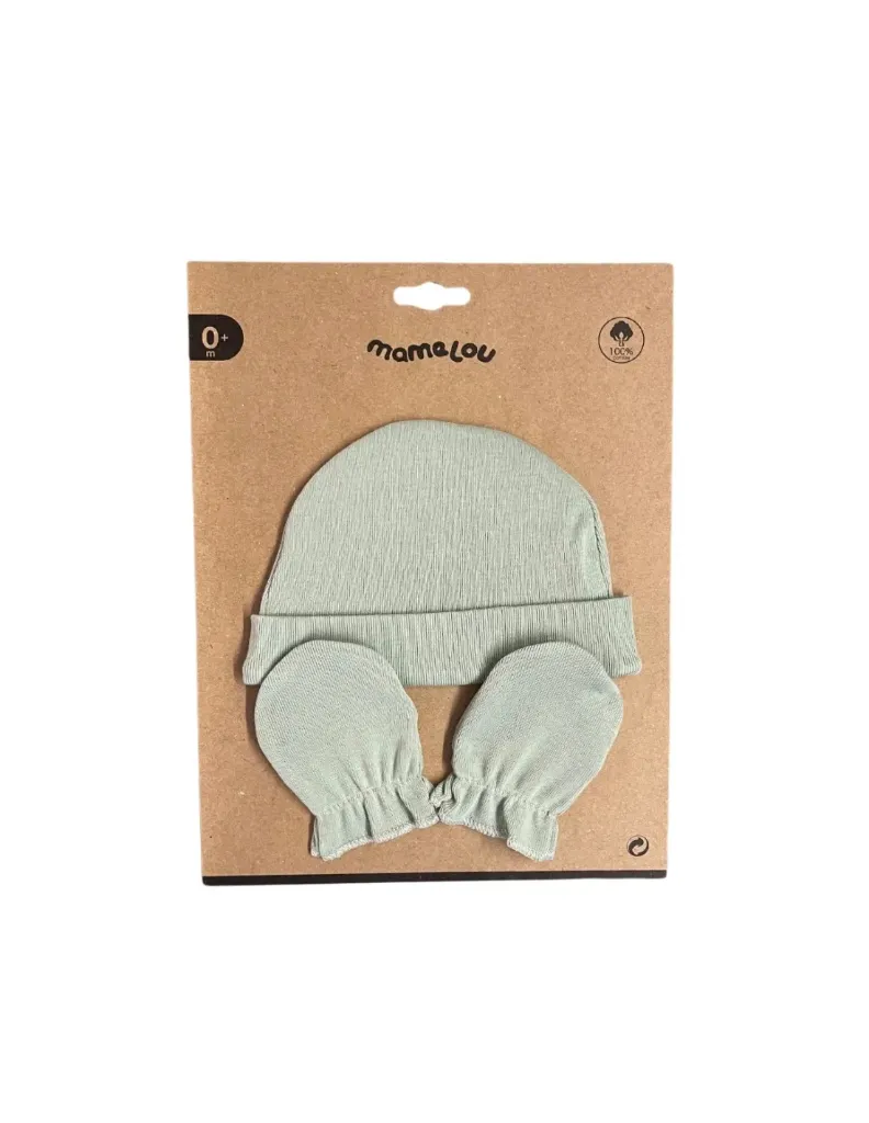 Ensemble bonnet + moufles