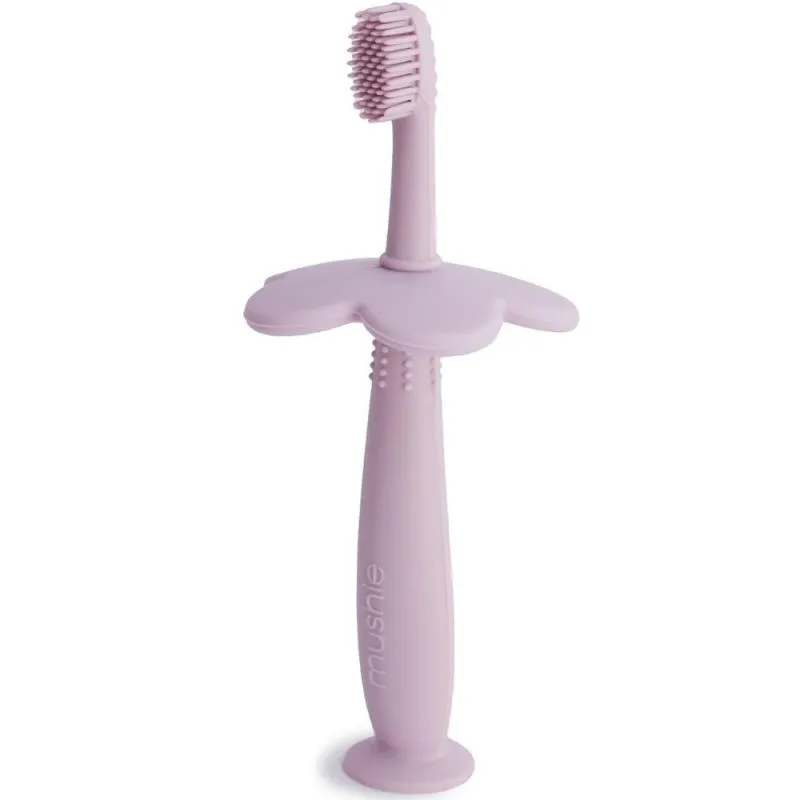 MUSHIE Brosse à dents d'apprentissage (Rose)
