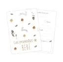 PAPIER POETIC Lot 6 cartes pronostics bébé