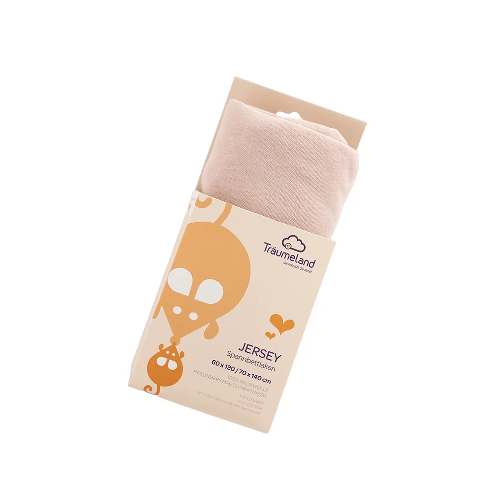 TRAUMELAND Draps housse JERSEY 60x120 70x140 (Rose)