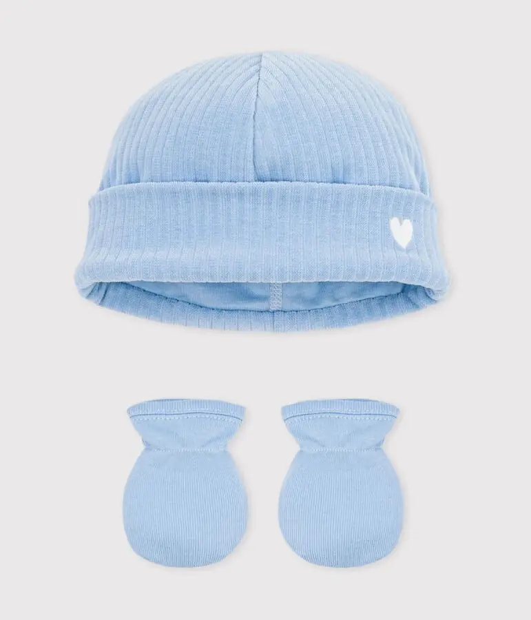 PETIT BATEAU Bonnet + moufles