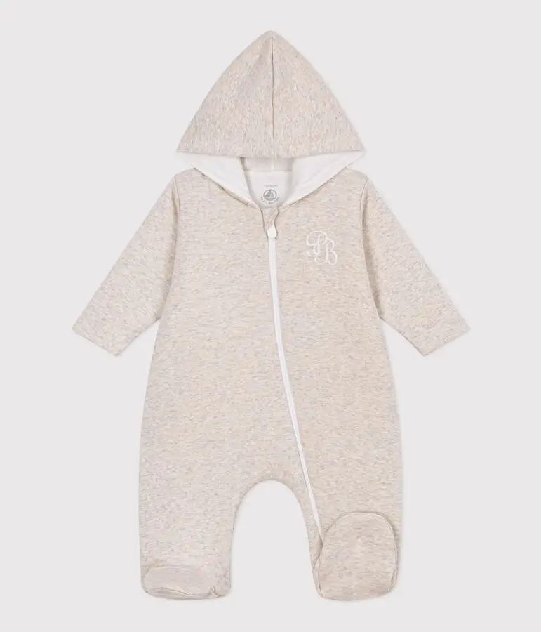 PETIT BATEAU Combinaison ouatinée bébé à capuche et pieds (3 mois)