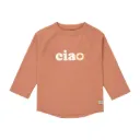 T-shirt de bains à manches longues enfants (anti-UV), Marron