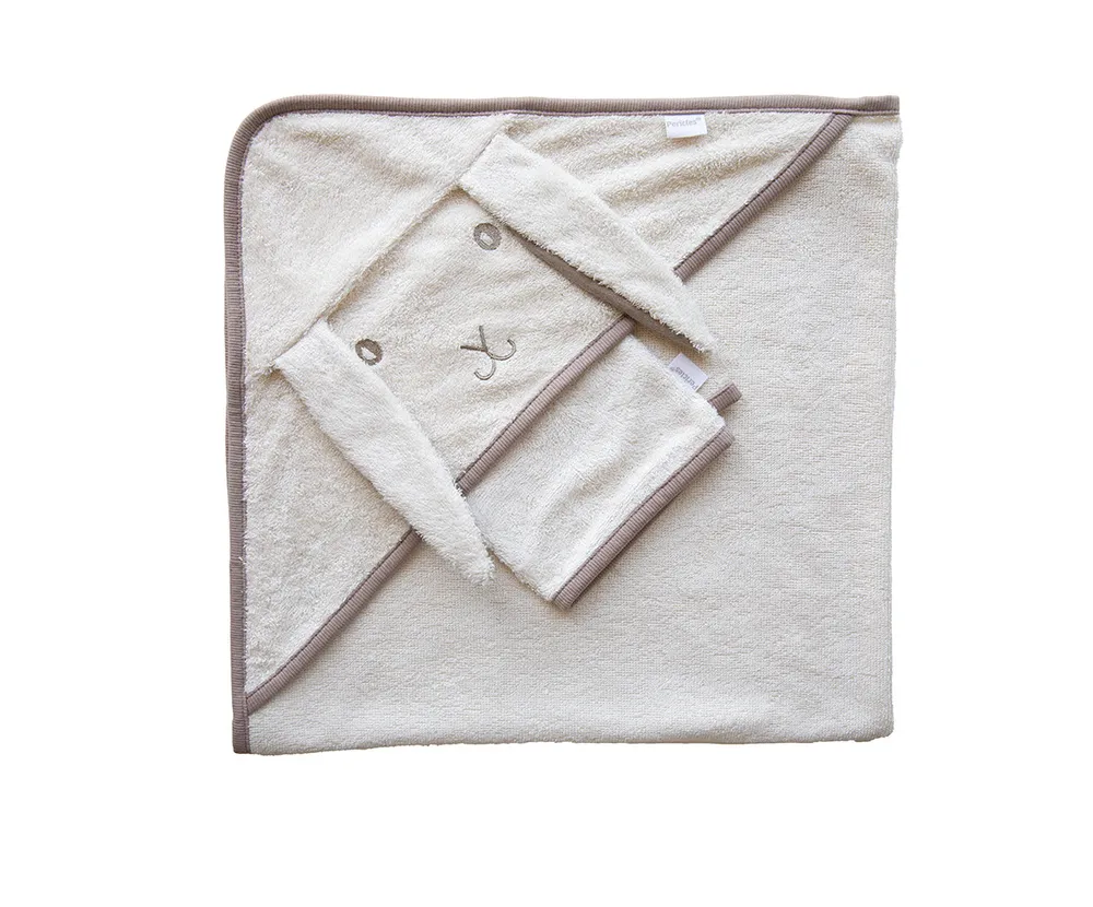 PERICLES sortie de bain + gant lapin