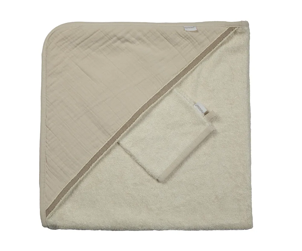 PERICLES sortie de bain + gant crème