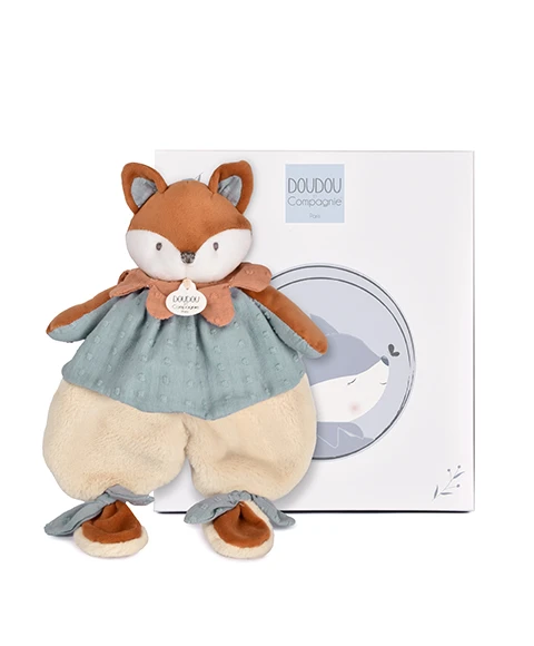 DOUDOU&COMPAGNIE Doudou plat renard Timo - 29 cm