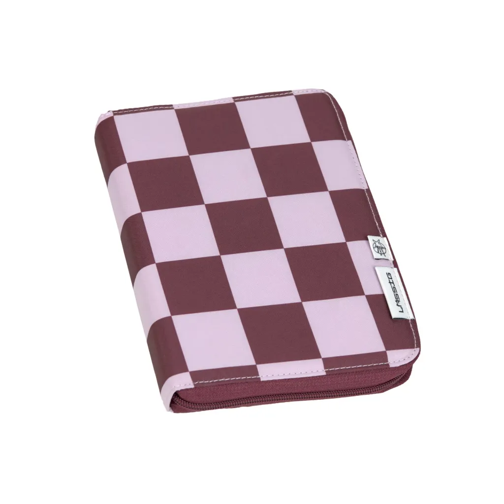 LASSIG Pochette carnet de santé, rouge foncé lavande