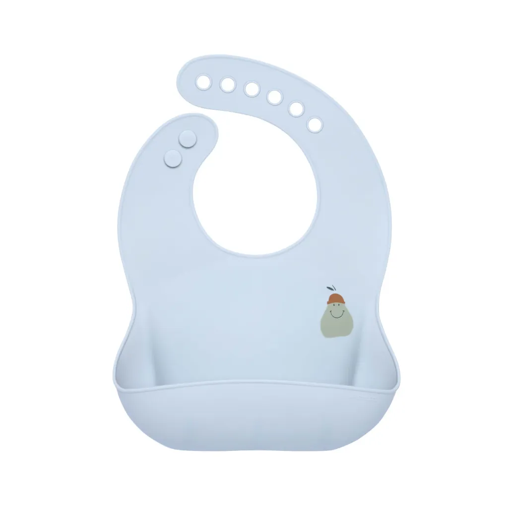 LASSIG Bavoir en silicone - Happy Fruits, Poire