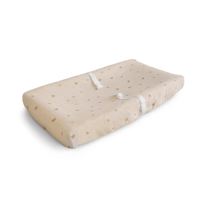 MUSHIE Housse de matelas à langer extra douce en mousseline