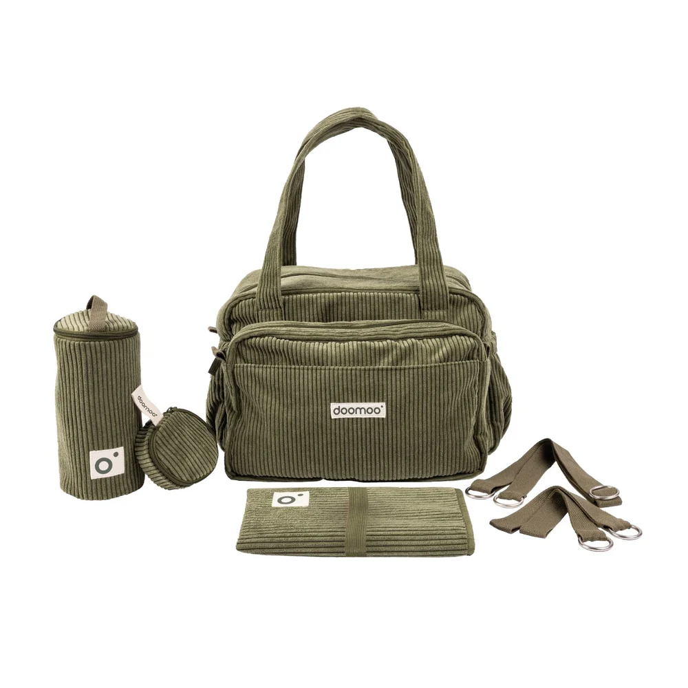 DOOMOO Fluffy - Sac à langer kaki