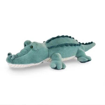 HISTOIRE D'OURS Crocodile peluche geant allongé vert - 125 cm