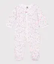 PETIT BATEAU Pyjama bébé en velours imprimé fleuri (6mois)