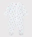 PETIT BATEAU Pyjama bébé en coton imprimé fleuri