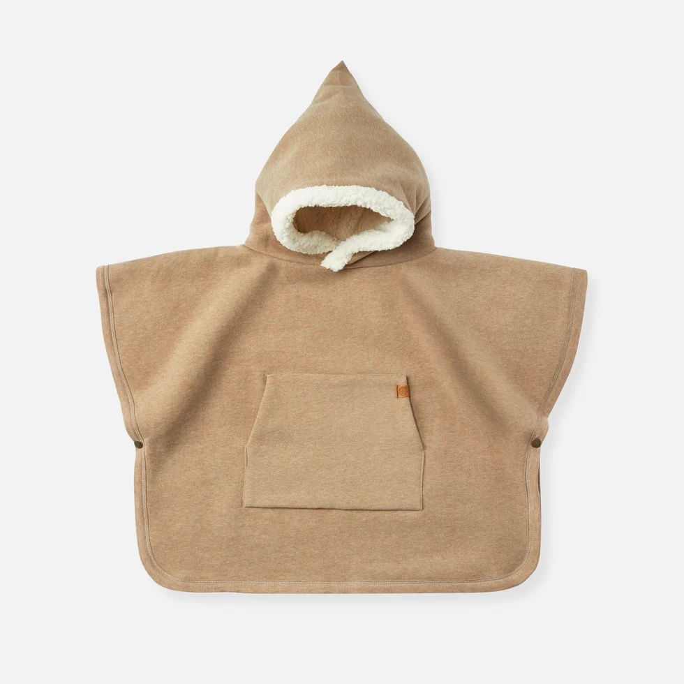 CLOBY Poncho teddy beige