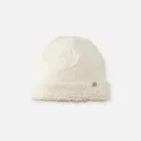 CLOBY Bonnet teddy beige (réversible) 0-6mois