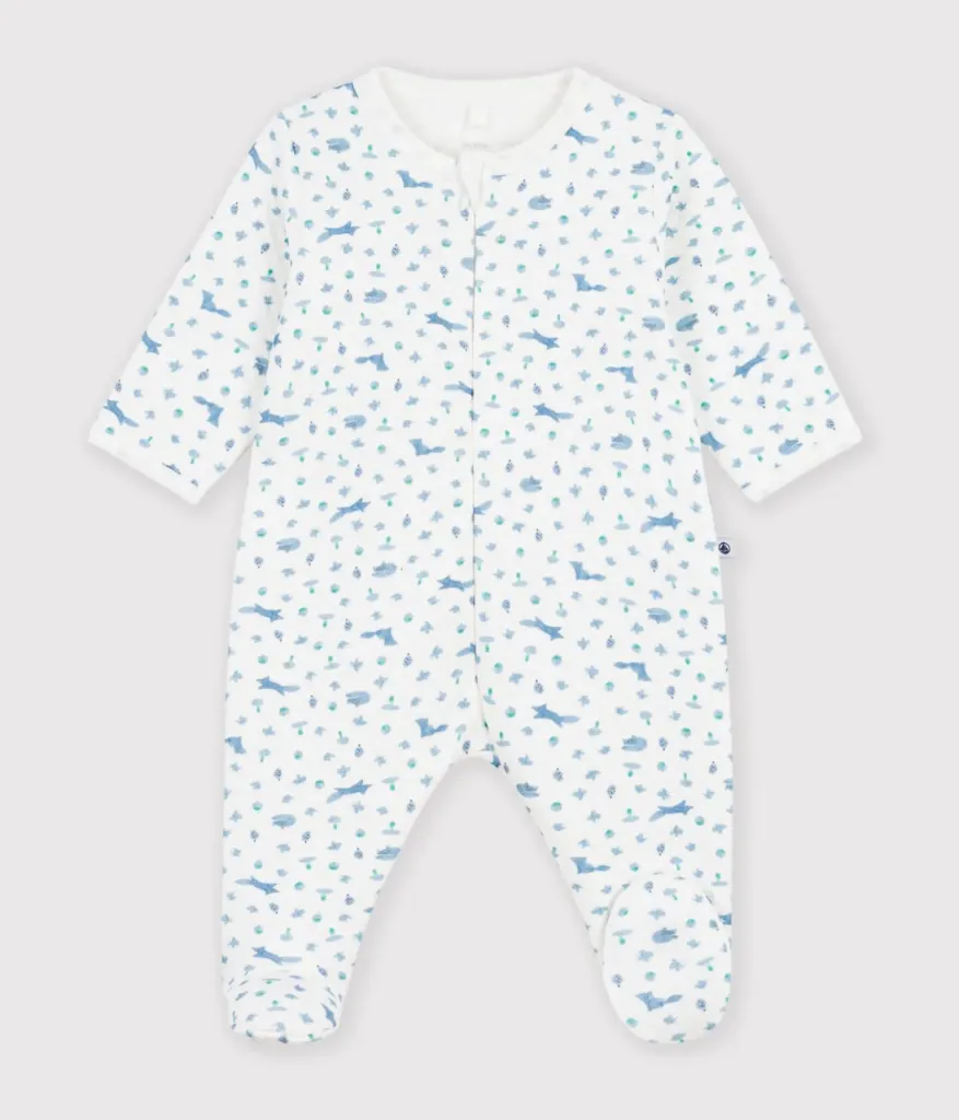 PETIT BATEAU Pyjama bébé en tubique imprimé renard
