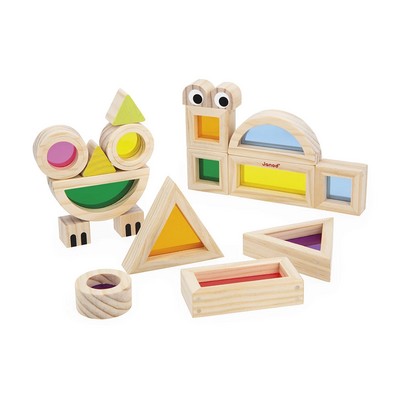 JANOD Jeu Sensoriel - Blocs Translucides