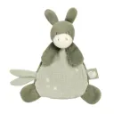 NATTOU LouLou Mini Doudou Âne - Doudou Bébé - 25 cm - Vert Tilleul