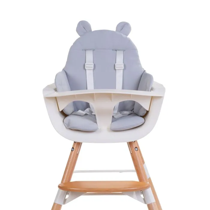 CHILDHOME Coussin Chaise Haute - Deperlant - Polyester - Gris