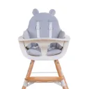 CHILDHOME Coussin Chaise Haute - Deperlant - Polyester - Gris