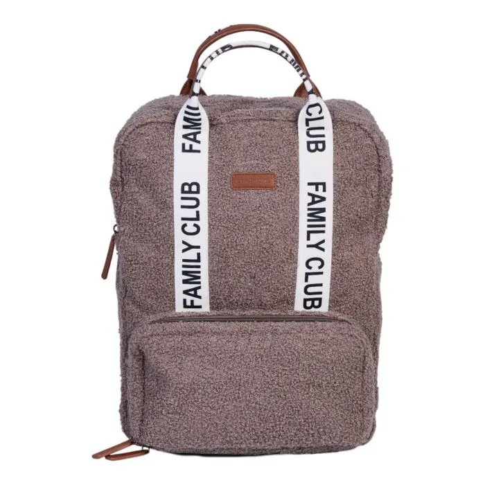 CHILDHOME Family Club Signature Sac a Dos - Teddy Brun Doux